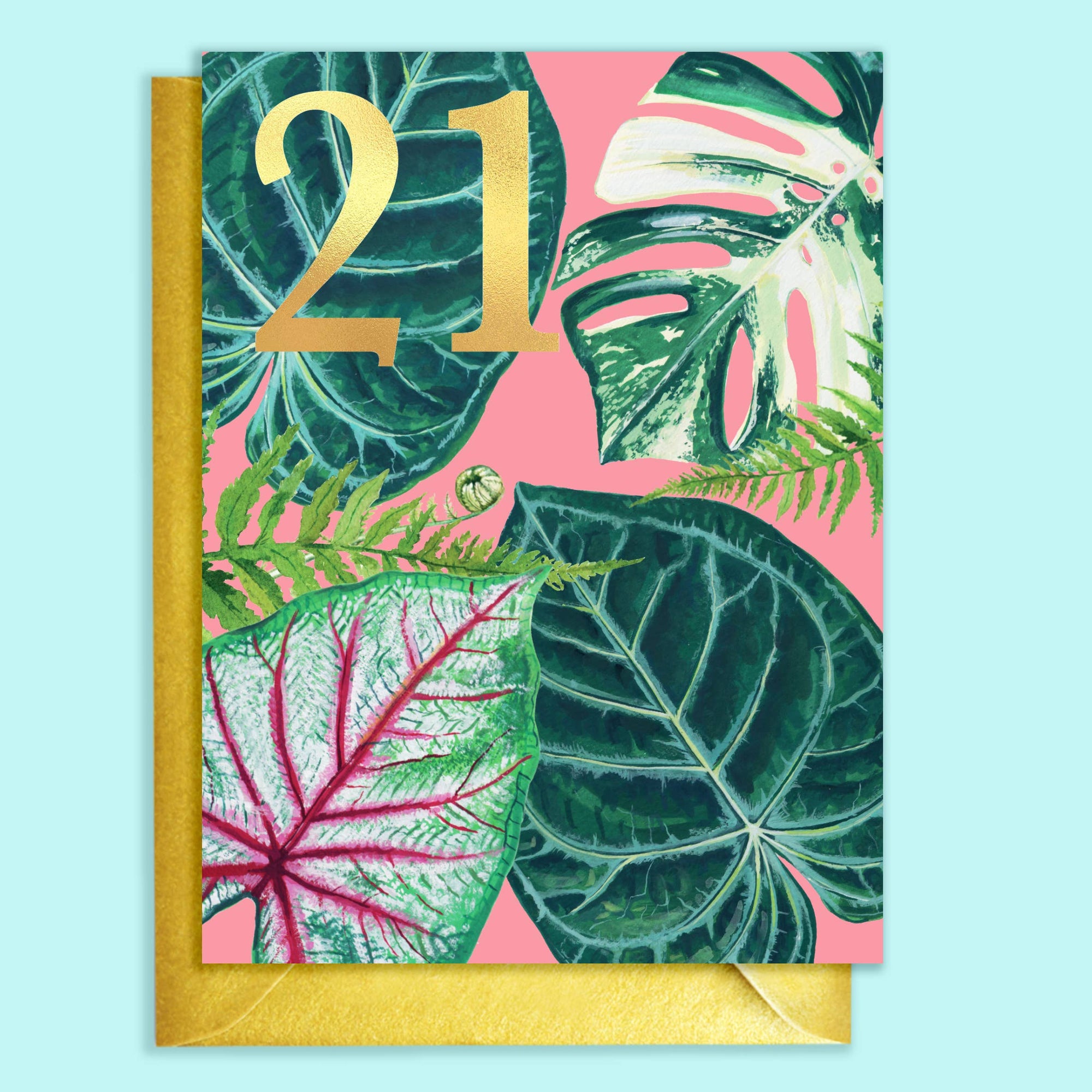 21st Birthday Houseplants Card