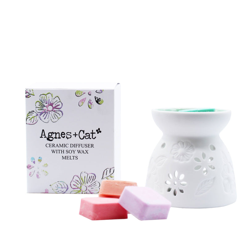 Agnes + Cat - Ceramic Diffuser with Soy Wax Melts