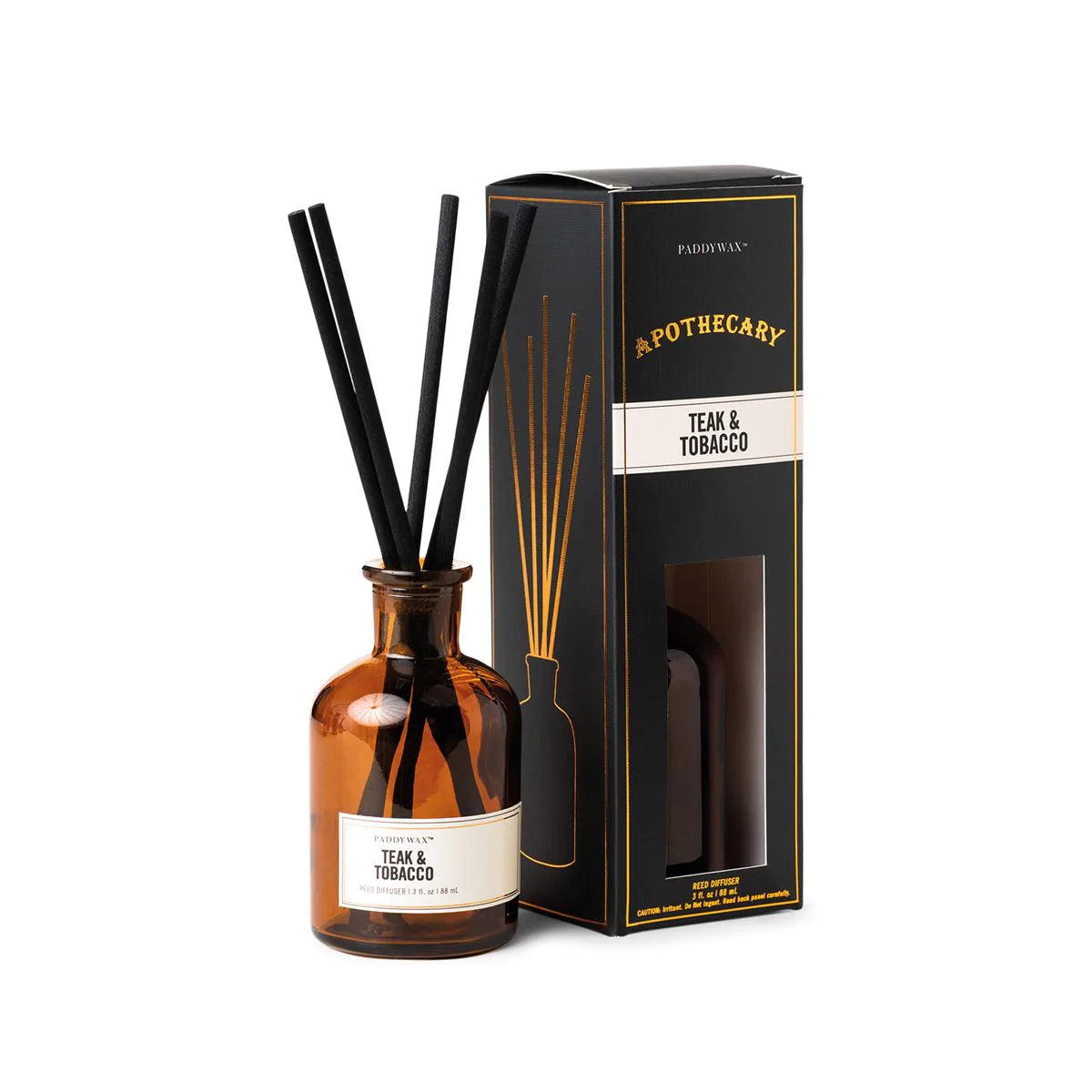 Paddywax Apothecary 3 oz Diffuser - Teak & Tobacco