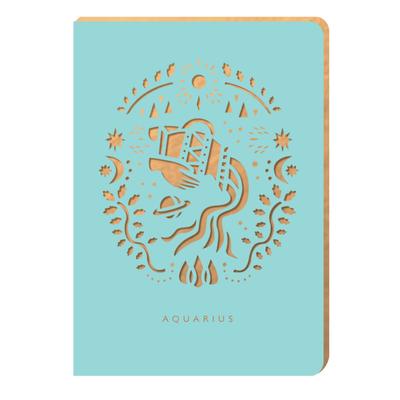 Portico Designs Zodiac Small Notebook - Aquarius | Putti Fine Furnishings