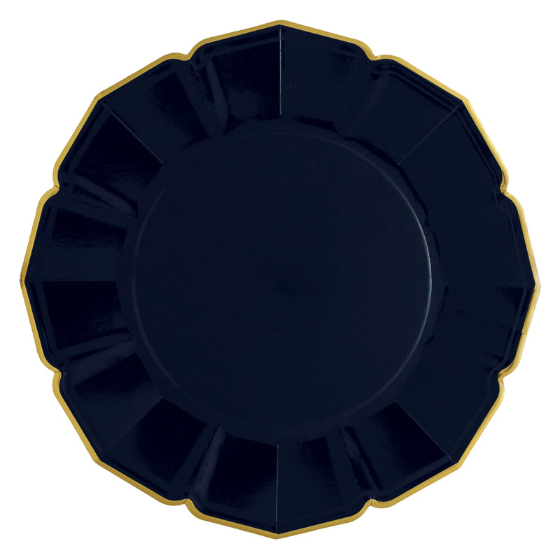 Navy Paper Plates - Dinner