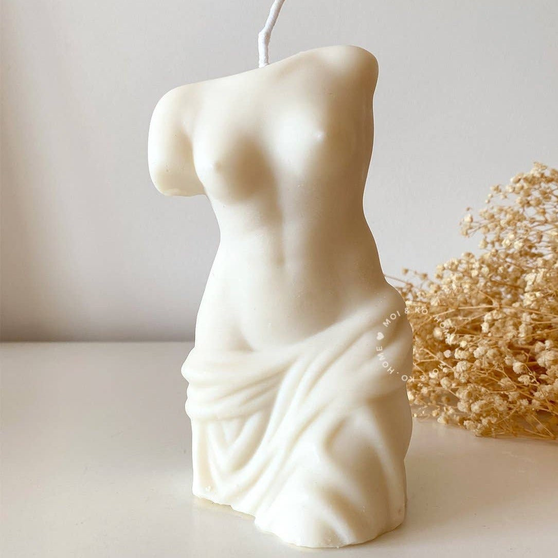 Wax Bust and Architectural Candles