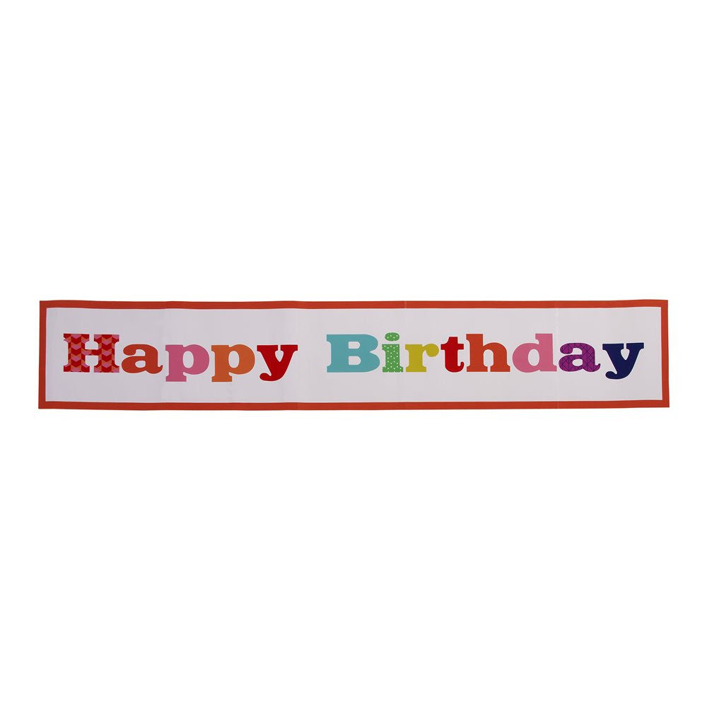 Birthday Bash "Happy Birthday" Giant Room Banner, TT-Talking Tables, Putti Fine Furnishings