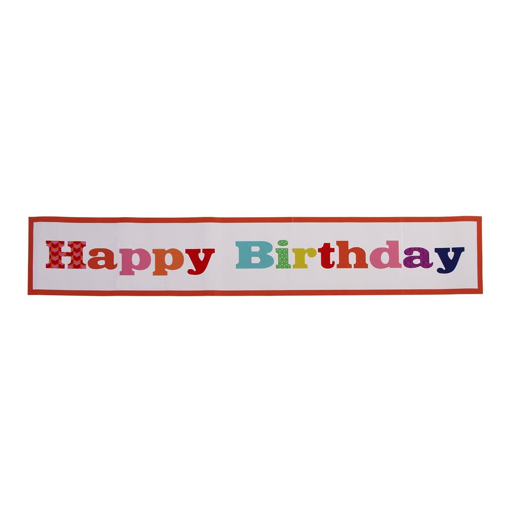  Birthday Bash "Happy Birthday" Giant Room Banner, TT-Talking Tables, Putti Fine Furnishings