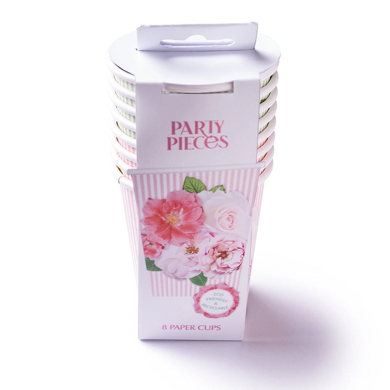 A Very English Rose Paper Party Cups | Putti Party Supplies Canada