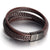 Multi Braided Brown Leather Men's Bracelet | Putti Fine Fashions Canada 