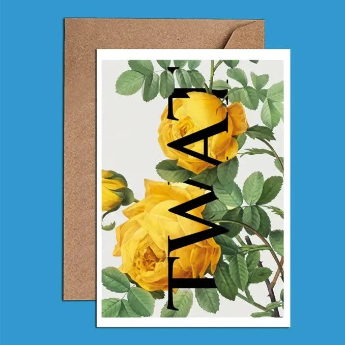 "Twat" Rude Posh Card | Putti Celebrations