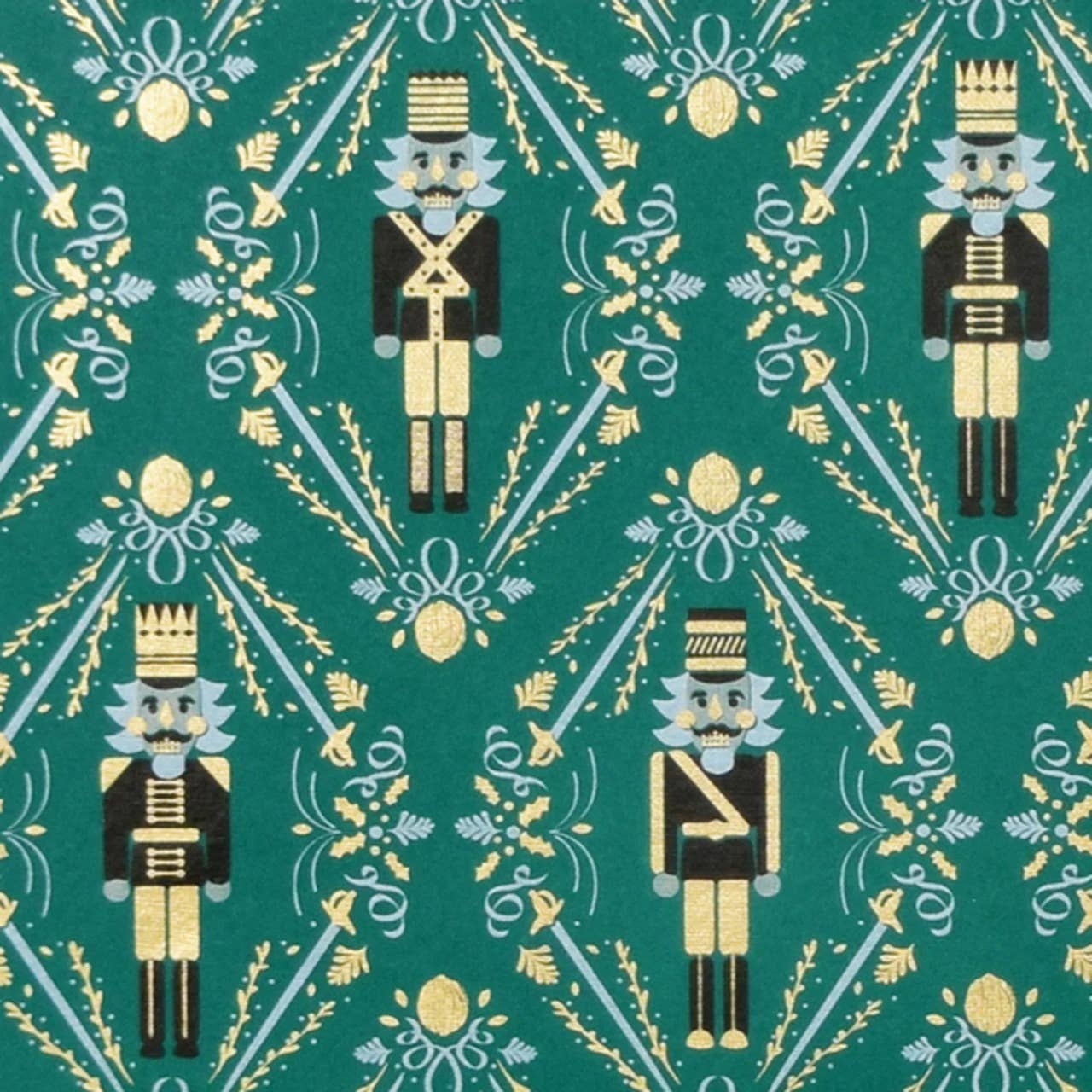 Midori Nutcracker Handmade Wrapping Paper - 2 Sheet Roll