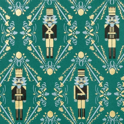 Midori Nutcracker Handmade Wrapping Paper - 2 Sheet Roll
