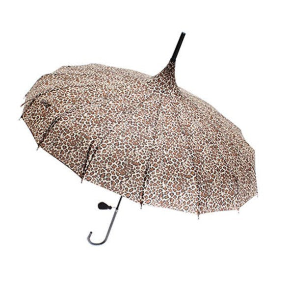 Leopard Print Pagoda Umbrella | Putti Fine Fashions