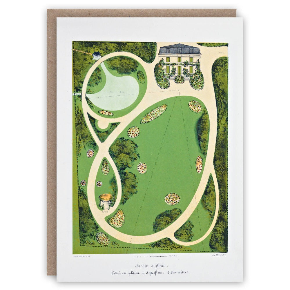 Jardin Anglais Greeting Card