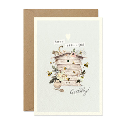 Have a Bee-utiful Birthay" Bee Hive Greeting Card | Putti Celebrations