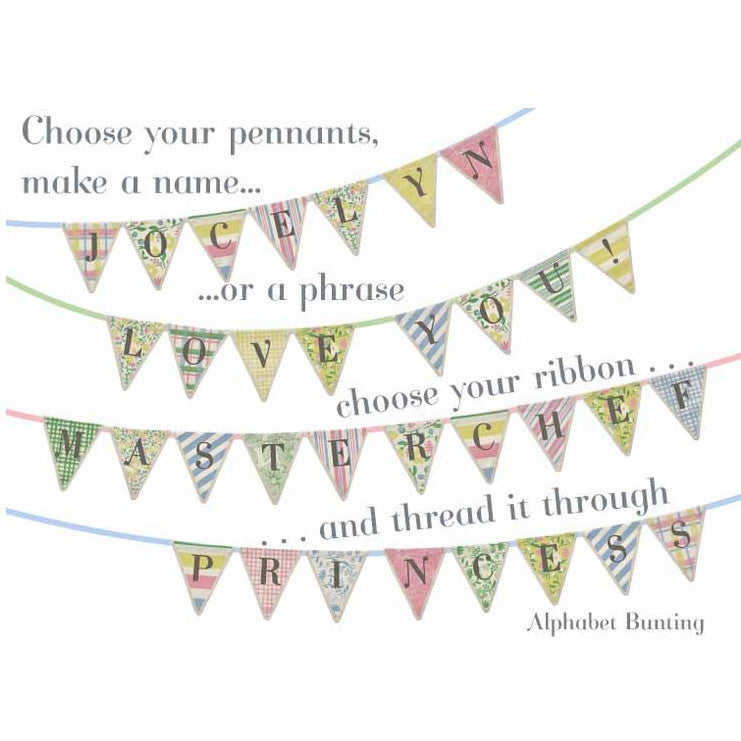 Meri Meri Alphabet Bunting - Letter Q, MM-Meri Meri UK, Putti Fine Furnishings