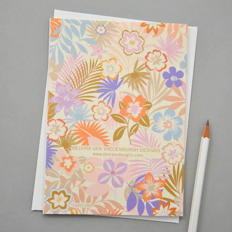 'Botanic in Pastel' Greetings Card