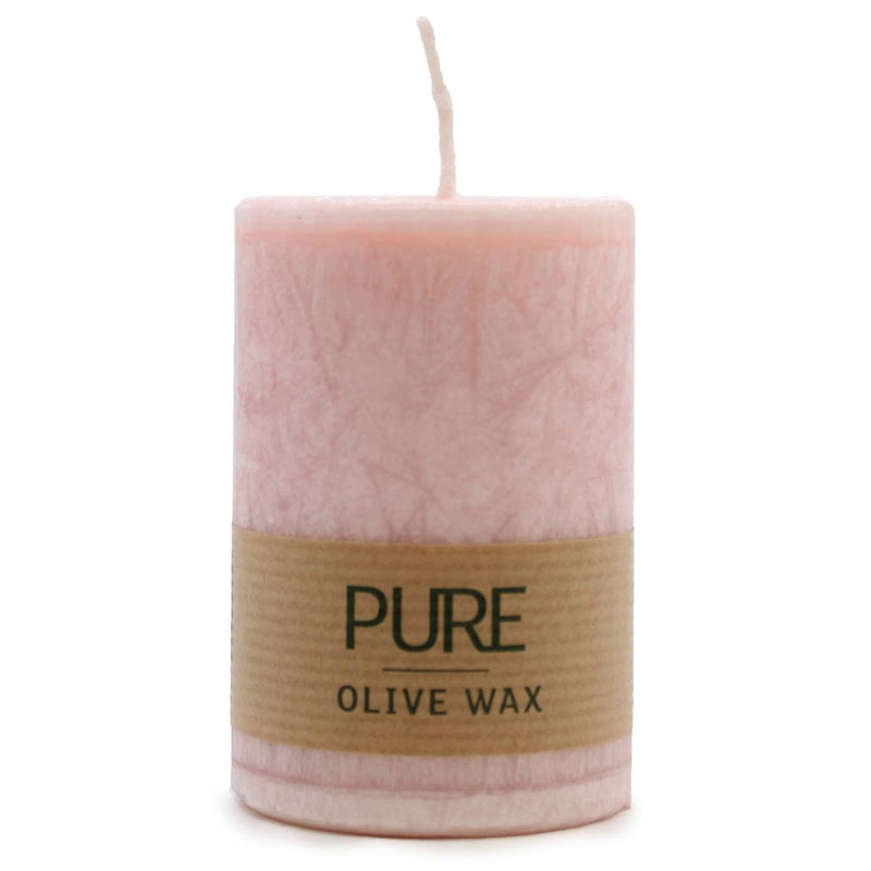 Pure Olive Wax Candle - Antique Rose