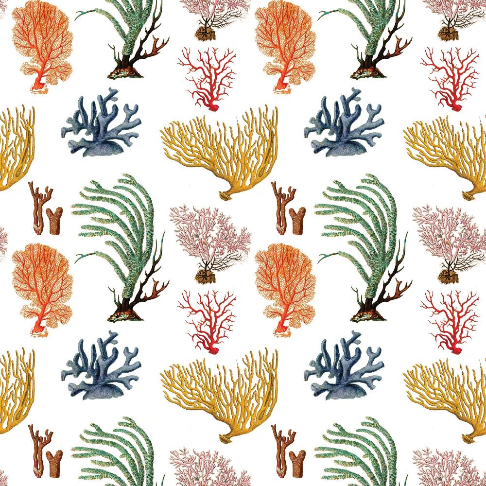 Coral Gift Wrap Roll