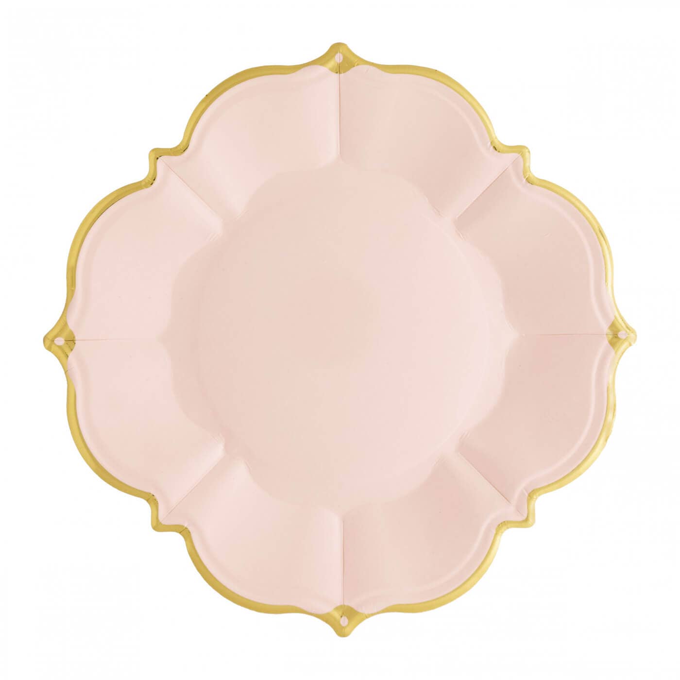 Blush Paper Plates - Lunch