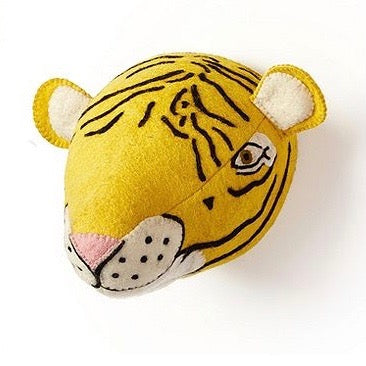 Felt Safari Trophy head - Tiger, TC-Two's Company, Putti Fine Furnishings