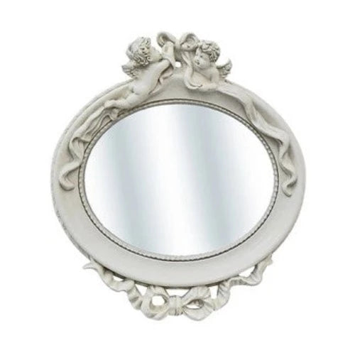 Angels Oval Cream Mirror | Putti Fine Furnishings Canada