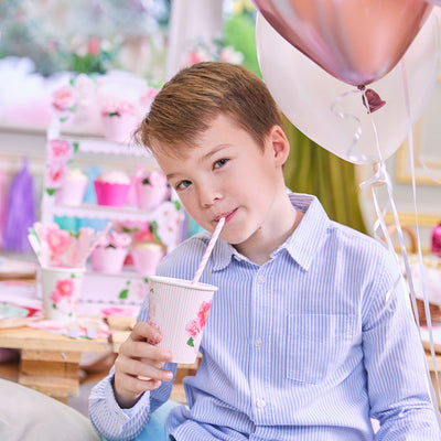 A Very English Rose Paper Party Cups | Putti Party Supplies Canada