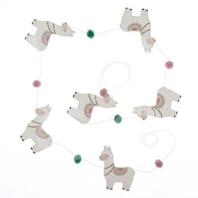 "No Probllama" Llama Garland - Le Petite Putti Canada