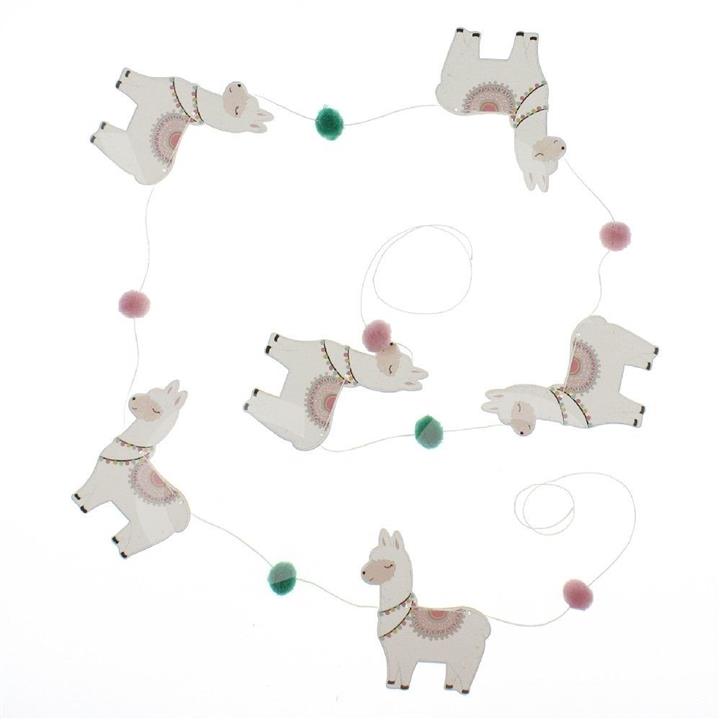 "No Probllama" Llama Garland - Le Petite Putti Canada