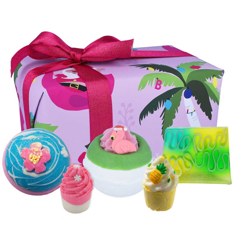Bomb Cosmetics UK "Christmas Tropicana" Wrapped Giftpack | Le Petite Putti