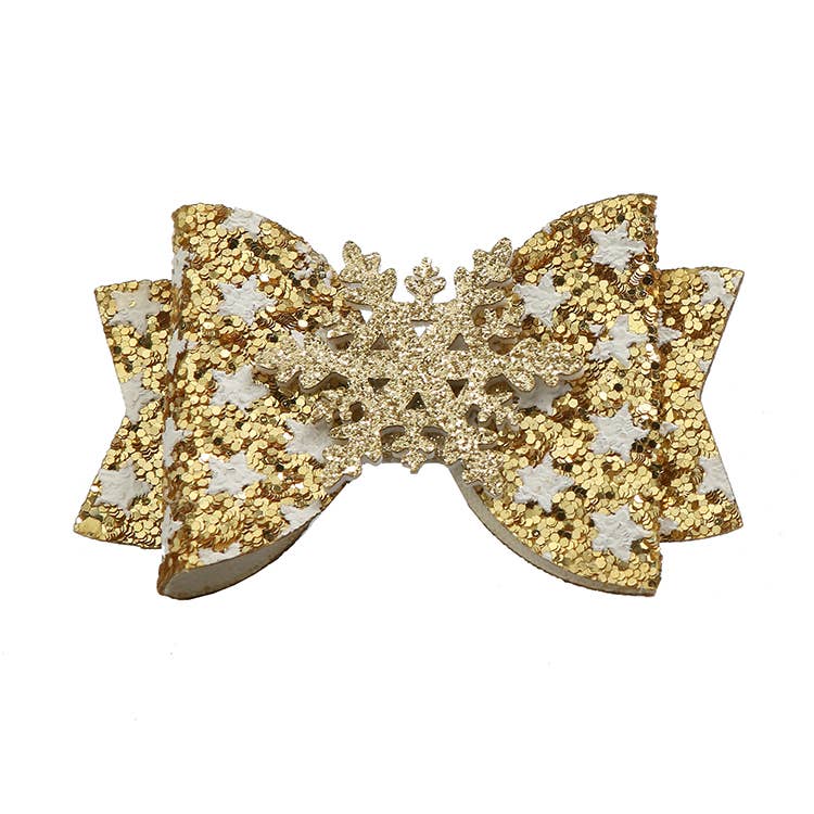 Snowflake Bow Gold