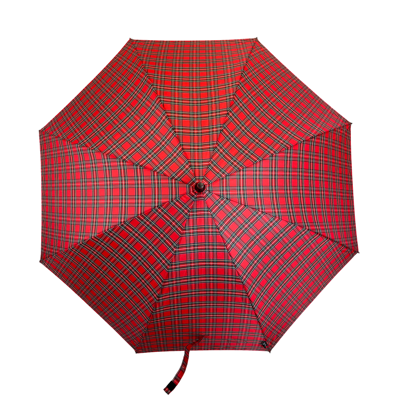 Everyday Tartan Stick Umbrella - Red