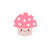 Cute Kawaii Pink Mushroom Vinyl Sticker