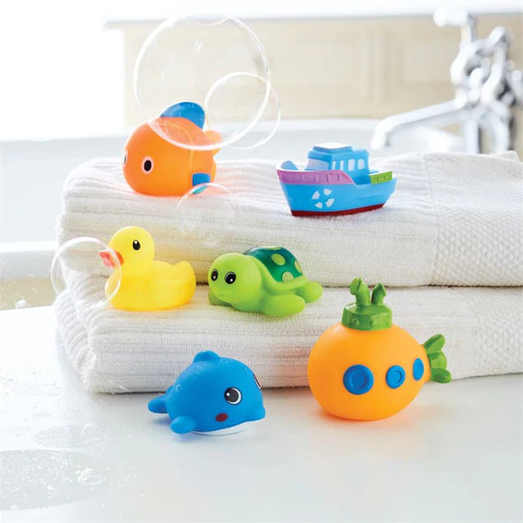Mud Pie "Ocean Friends" Bath Squirter Toys | Le Petite Putti Canada