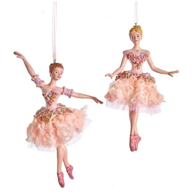 Blush Pink Ballerina Ornament | Putti Christmas