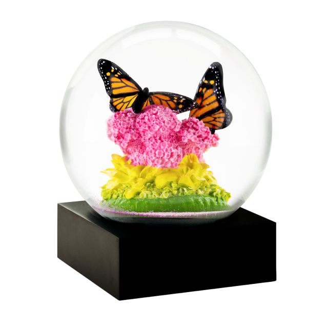 CoolSnowGlobes - Monarch with Milkweed | Putti Christmas Celebrations 