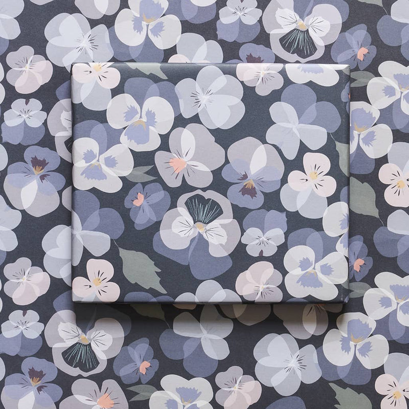 Lorna Syson - Pansy Wrapping Paper Sheet