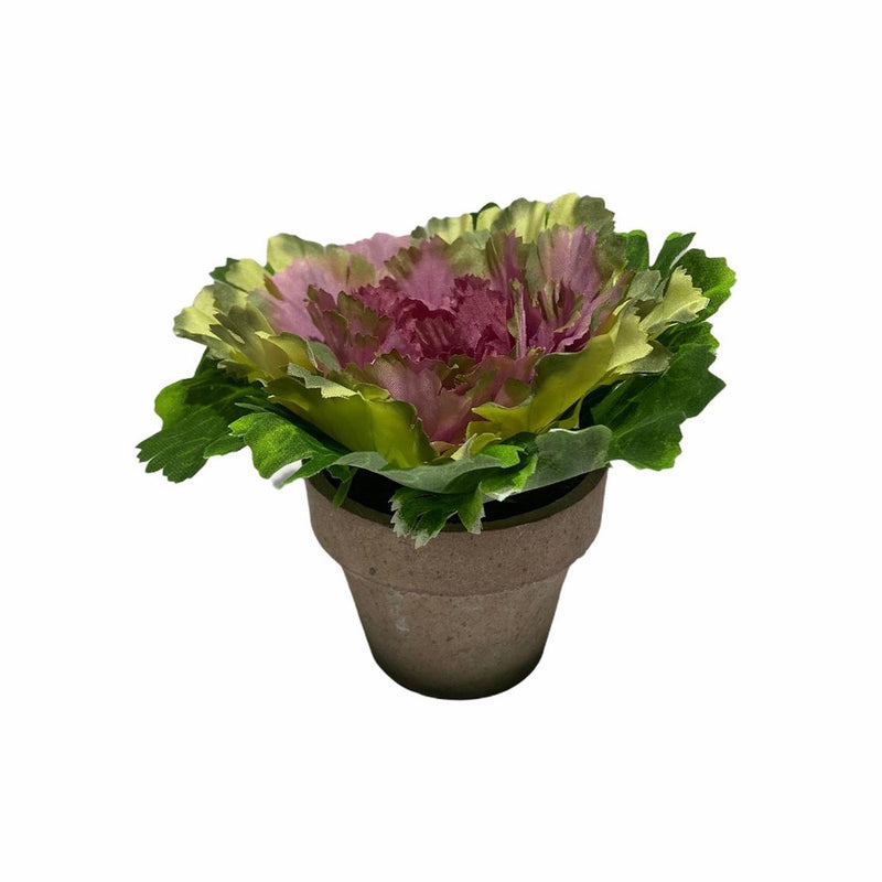 Artificial Pink Kale in Pot