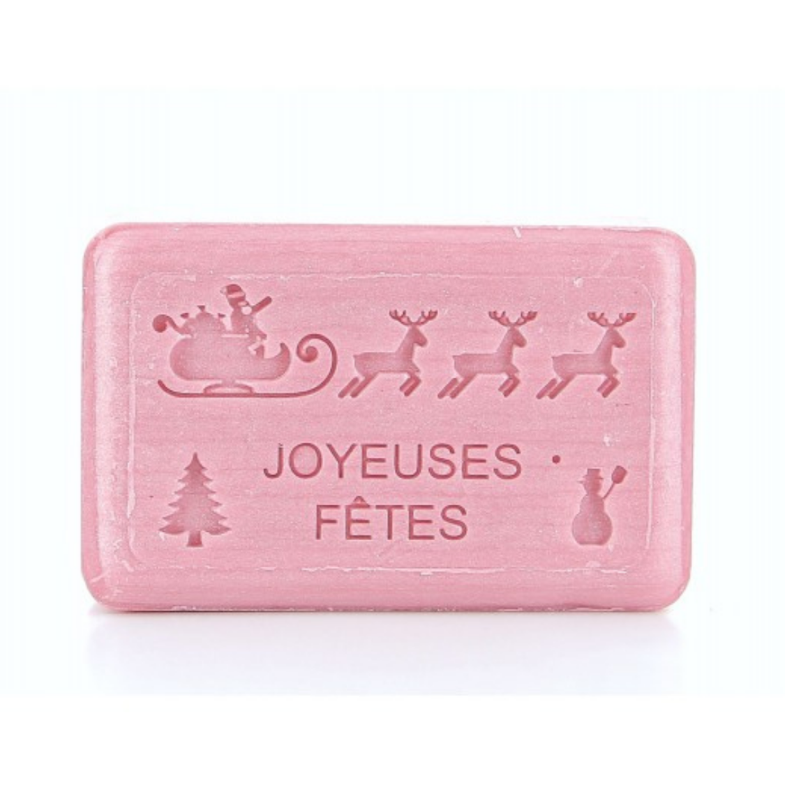 "Happy Hollidays" Pink Christmas French Soap 125g | Putti Fine Furnishings 