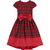 Holly Hastie Florence Tartan & Red Taffeta Bow Girls Party Dress
