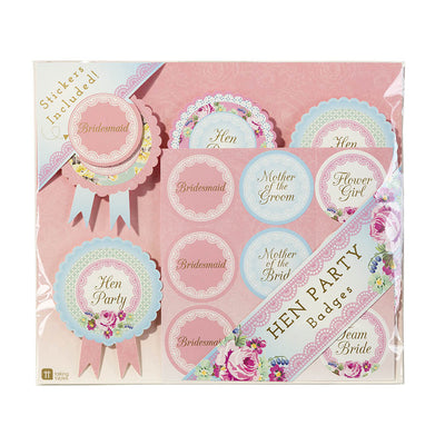 Truly Hen Party "Wedding Party" Badges -  Party Supplies - Talking Tables - Putti Fine Furnishings Toronto Canada - 1