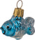 Blue Fish European Glass Ornament
