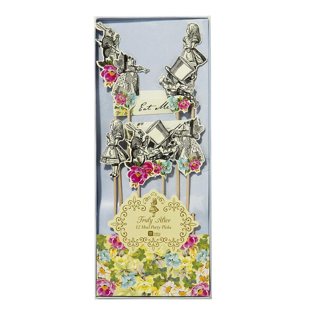 Truly Alice Mad Party Picks -  Party Supplies - Talking Tables - Putti Fine Furnishings Toronto Canada - 2