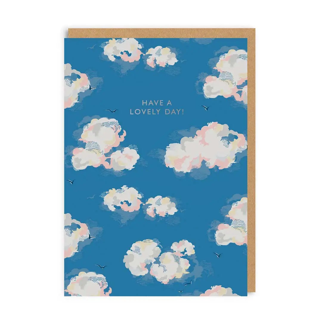 Cath Kidson "Have a Lovely Day" Clouds Card | Putti Fine Furnishings