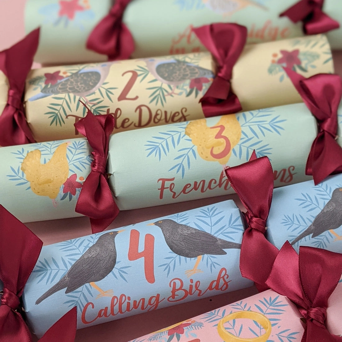 "The Twelve Days of Christmas" Handmade Christmas Crackers