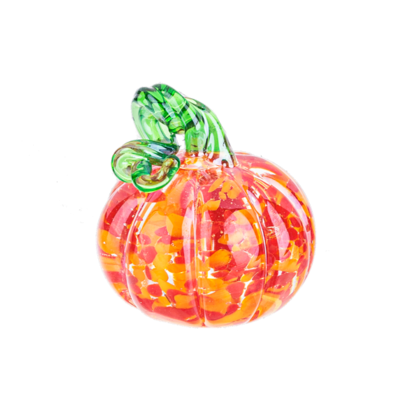 Mini Glass Pumpkin Figurine