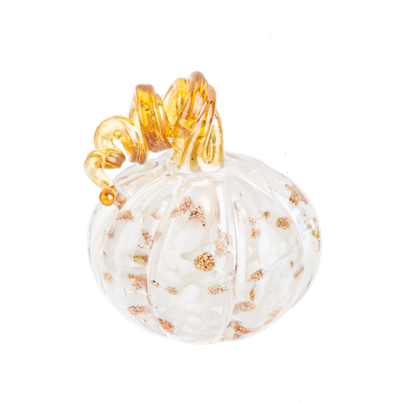 Mini Glass Pumpkin Figurine