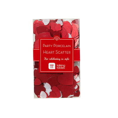 Party Porcelain Red Heart Scatter -  Party Supplies - Talking Tables - Putti Fine Furnishings Toronto Canada - 2