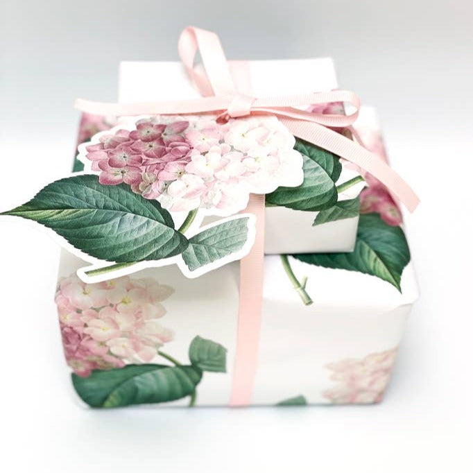 Pink Hydrangea Wrapping Paper