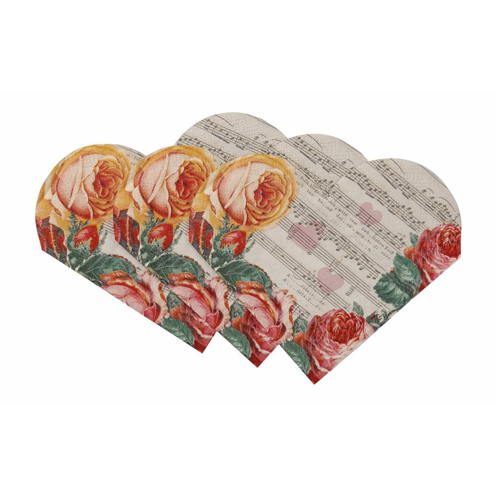 Love Talk Heart Shaped Napkins, TT-Talking Tables, Putti Fine Furnishings