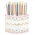  Birthday Cake Die Cut Paper Napkin, SC-Slant Collections, Putti Fine Furnishings