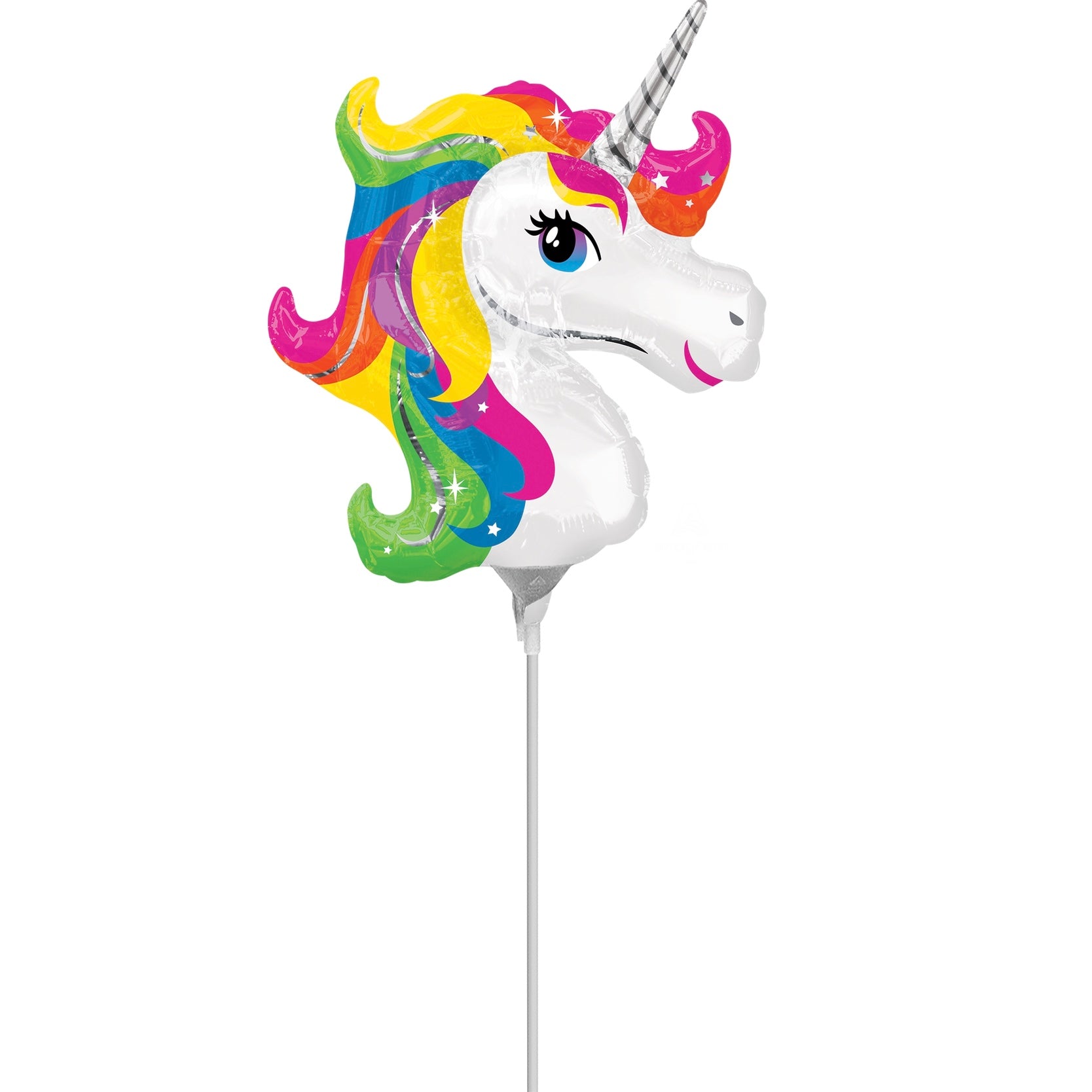 Mini Rainbow Unicorn Mylar Balloon