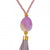 Pranella Annora Crystal Tassel Necklace